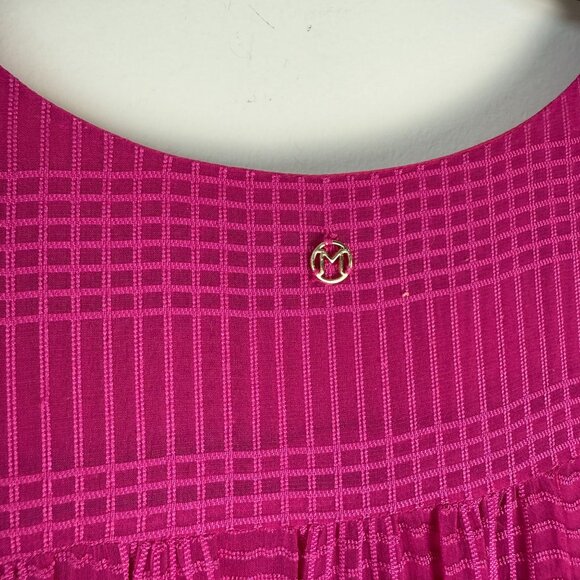 Marie Oliver Dress 100% Silk Vanessa Maxi Fuchsia Size XL - Picture 6 of 8